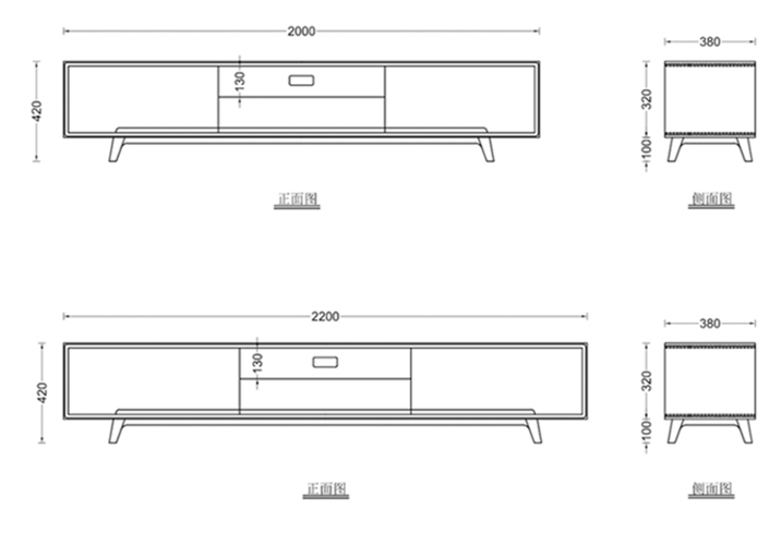北欧电视柜实木现代简约客厅小户型地柜迷你创意主卧茶几组合套装