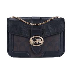 coach蔻驰新款女包georgie系列单肩斜挎链条包