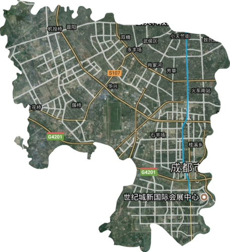 武侯区高清卫星地图,武侯区高清谷歌卫星地图