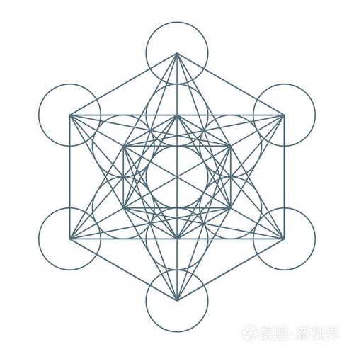 生命之花.神圣的几何学.和谐与平衡的象征.矢量