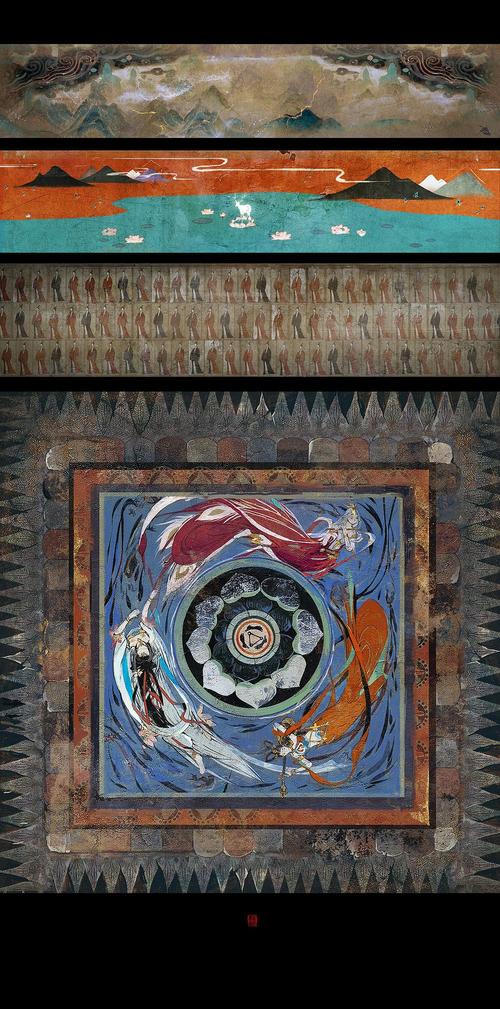 敦煌研究院公众号可以找到月份壁纸敦煌主题壁纸