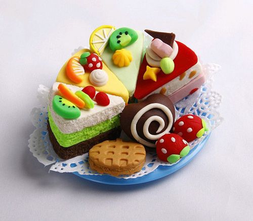 橡皮泥美食小点心图片 橡皮泥美食小点心面包