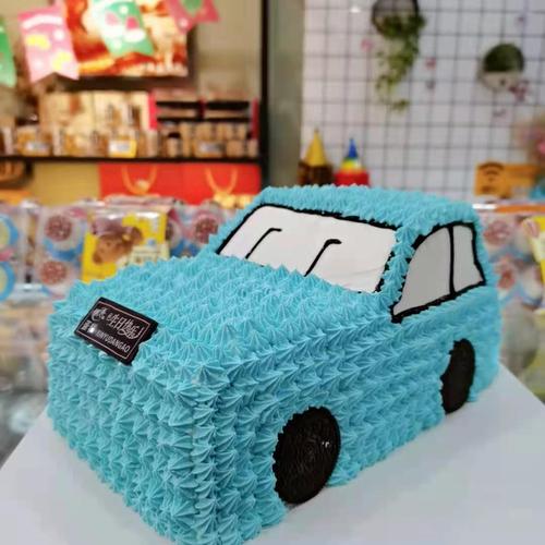 小汽车生日蛋糕图片