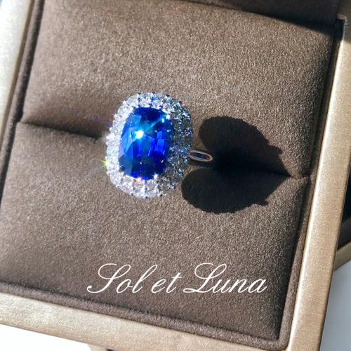 星河99矢车菊蓝宝石镶钻戒指_蓝宝石_戒指_镶钻_蓝宝石戒指_时尚