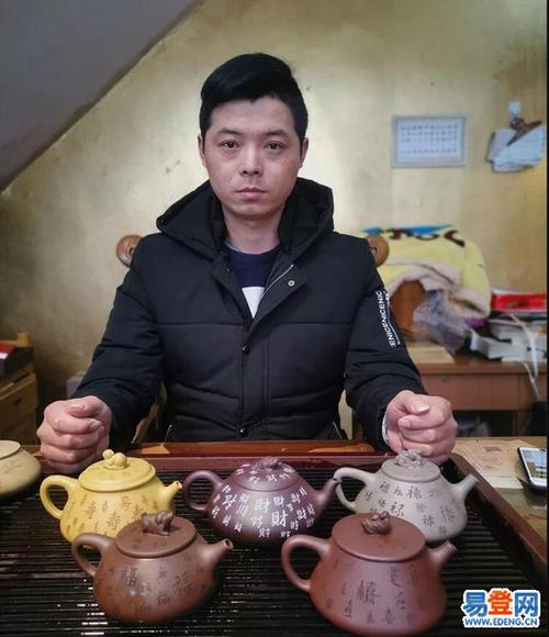 原矿紫砂景舟五式壶王紫砂套组 庞红亮手工切割捏合