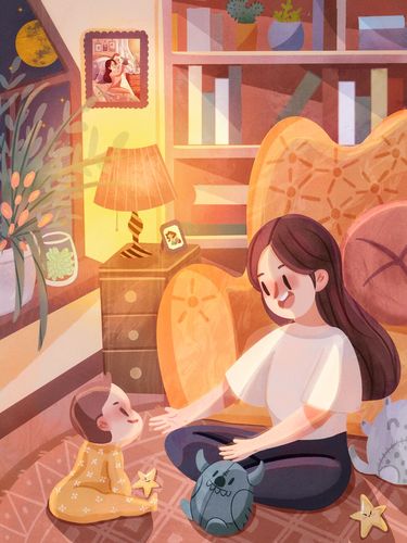 【努力做一个很棒的妈妈系列】主题插画