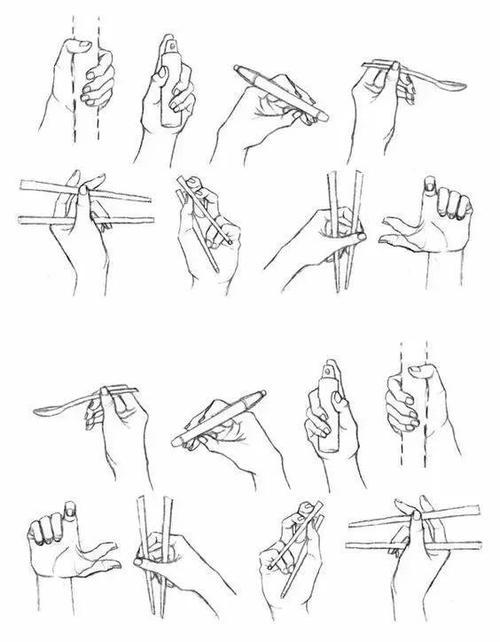 手握棍子简笔画