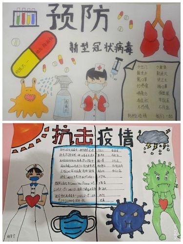 春天已到,静待花开一一王村一小六一班学生新冠肺炎疫情期间手抄报