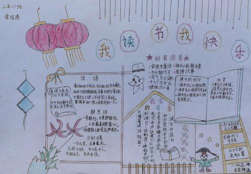 其它 《书香校园》手抄报 写美篇 二年级组 三四年级