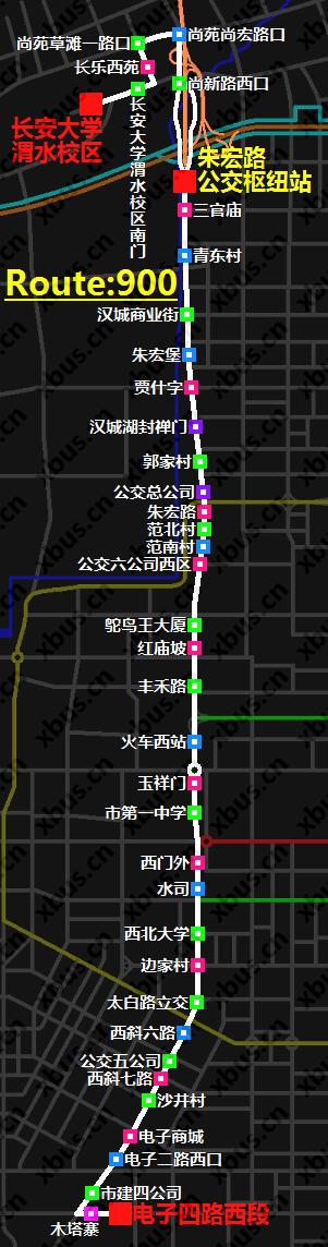 西安公交线路图