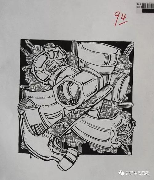 【校考攻略】美术校考中黑白装饰画步骤详解(附设计高分卷)