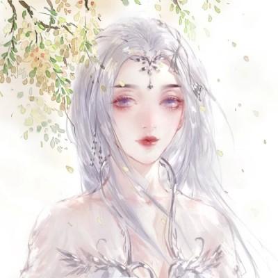 qq白发古风头像