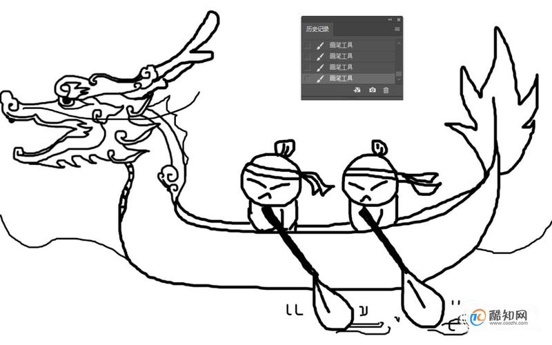 如何画端午节龙舟简笔画优质