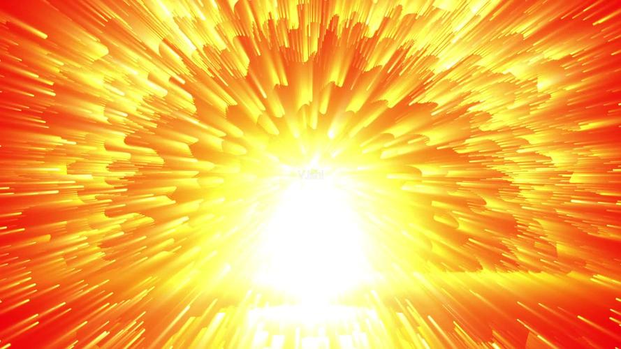 光芒四射放射金光舞台晚会宣传片头背景视频_1920x