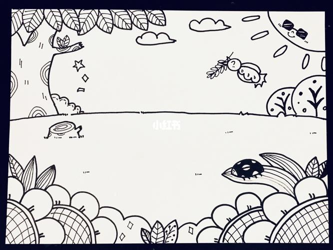 幼师考编简笔画万能模板_简笔画_幼师_郊游_放风筝_野餐_文化_绘画