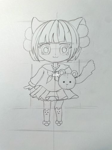 q版动漫小女孩97动漫初级_动漫_马克笔_樱花_q版人物_文化_绘画