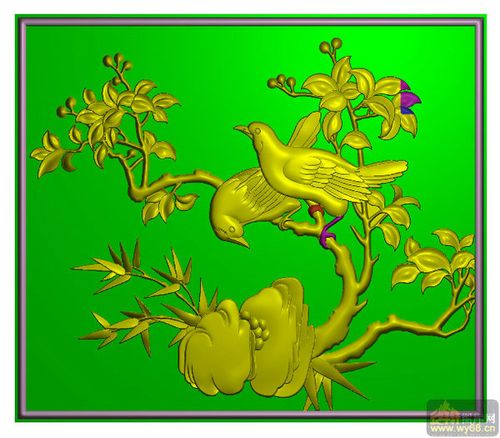 花鸟顶箱-精雕图库-精雕图,jpd图,浮雕图,木雕,家具,玉雕图云峰轩雕刻