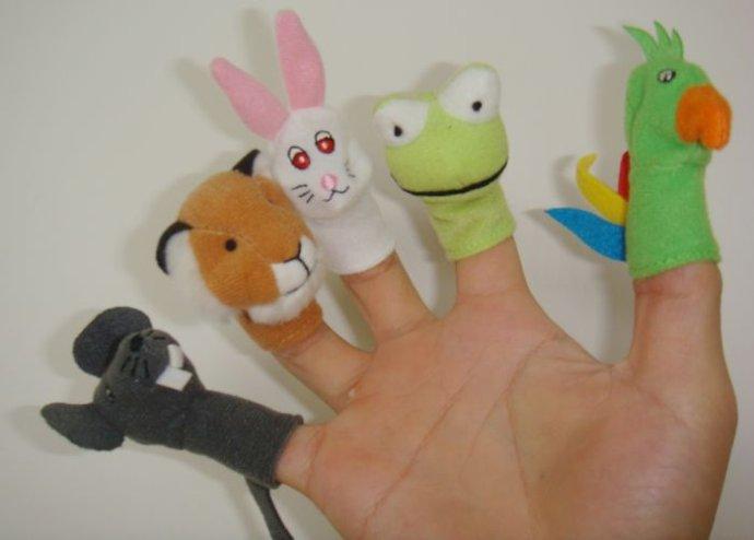 可爱的动物指偶