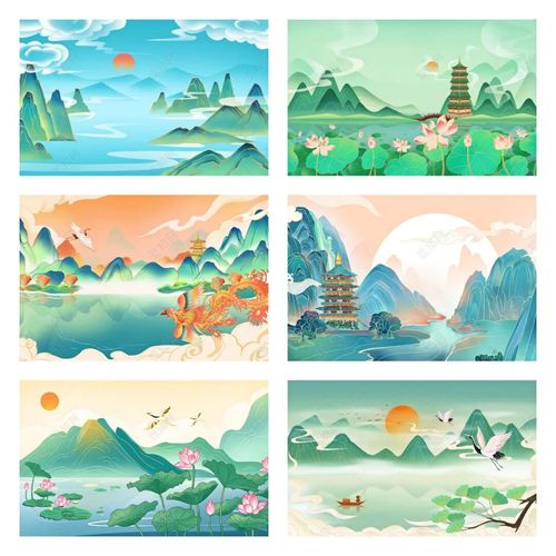 原创海报 国潮山水 素材分享_国潮_海报_素材_海报设计_素材_素材其他