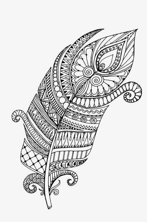 黑白装饰花纹矢量图