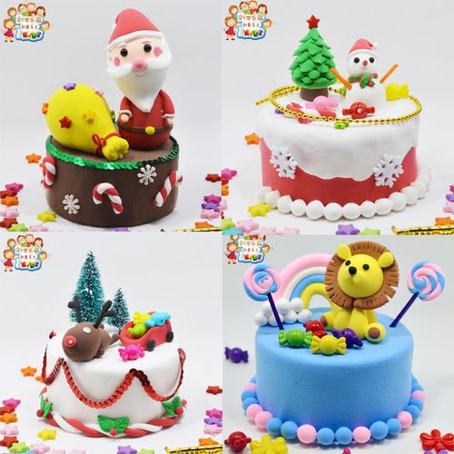 [创想乐园玩具工厂] 玩具女孩 diy 幼儿彩泥粘土儿童手工制作奶油蛋糕