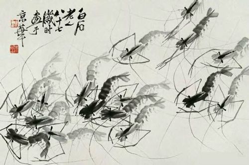 齐白石虾图