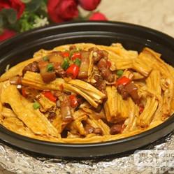 肉焖腐竹