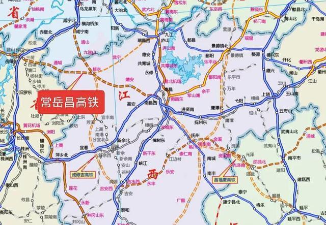 中国各铁路局管辖范围内高铁线路概况13南昌局集团篇
