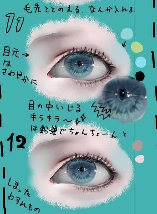 画眼睛的厚涂画法