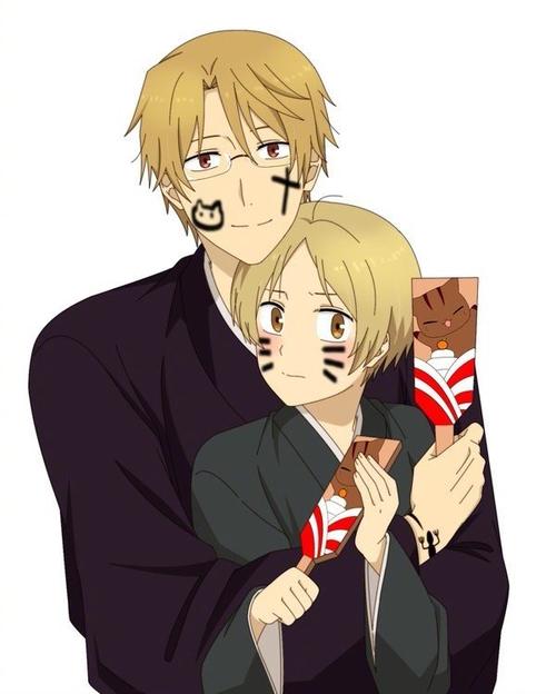 夏目友人帐,夏目贵志和名取周一,没想到我嗑的cp还有发糖的一天!