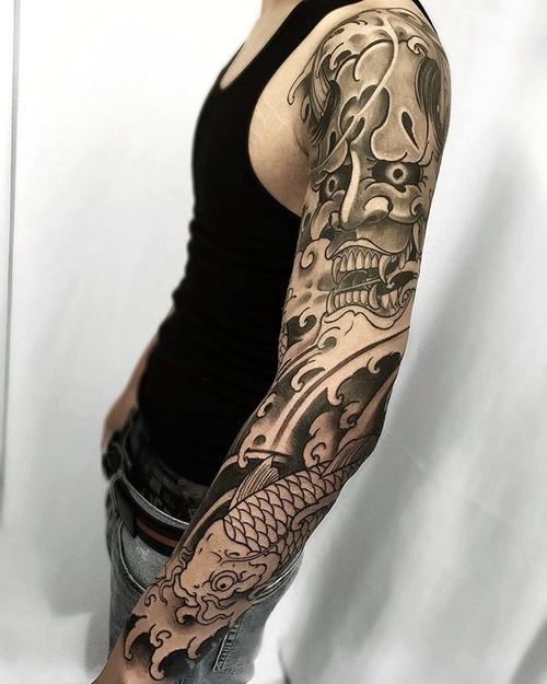 般若纹身图案及手稿