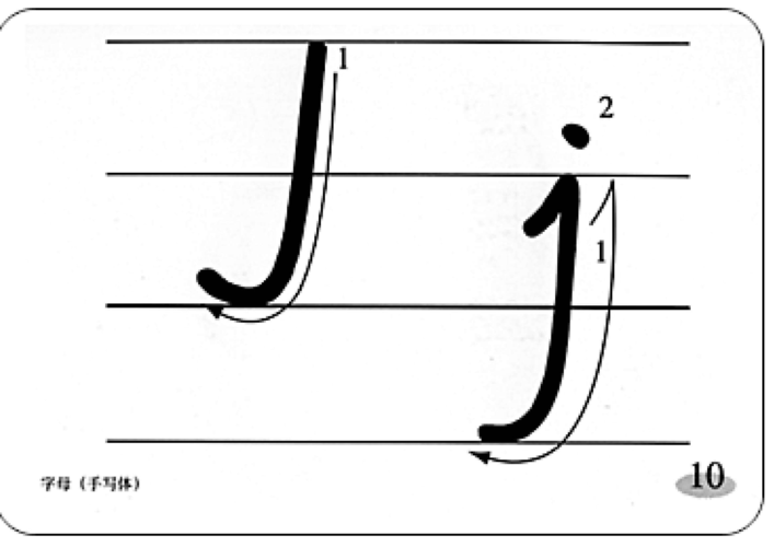 26个英语字母书写笔顺