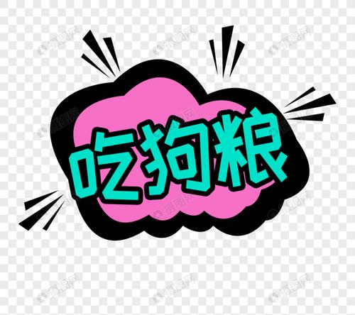 对话框吃狗粮字体设计