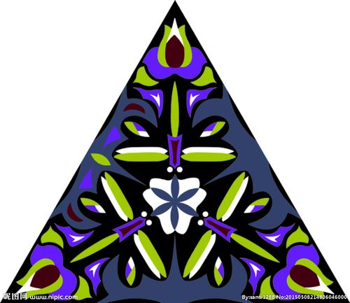 三角形图案图片