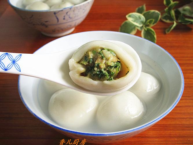 荠菜鲜肉汤圆