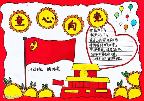 "庆建党百年,童心永向党"主题手抄报