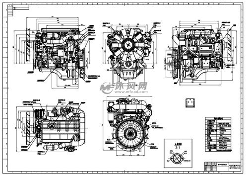 5吨叉车发动机装配图