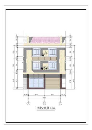 自建房建筑立面图