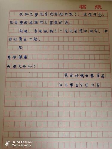 安阳市钢三路小学四六班 微课习作之五 给谁xx的一封信