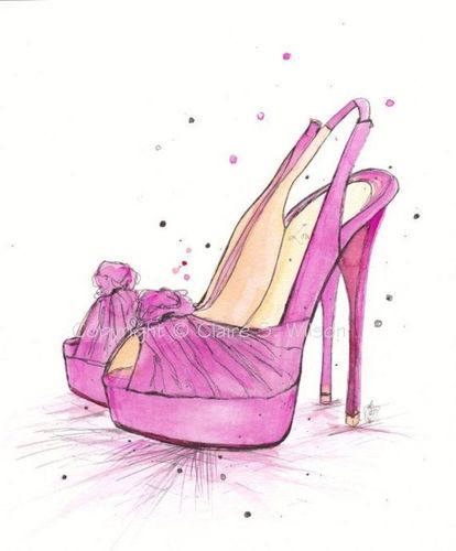 高跟鞋-花瓣网|陪你做生活的设计师 | 手绘时尚高跟鞋