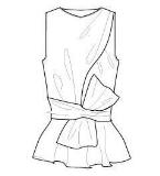 无袖上衣款式图