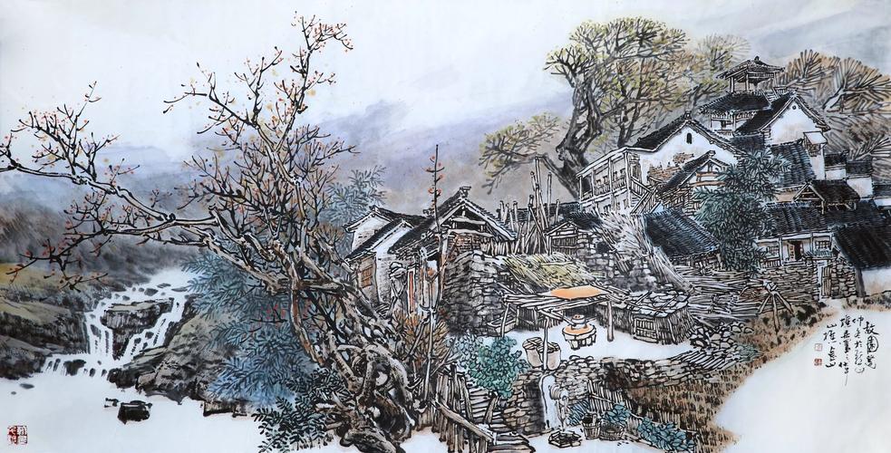 李金山国画山水欣赏!