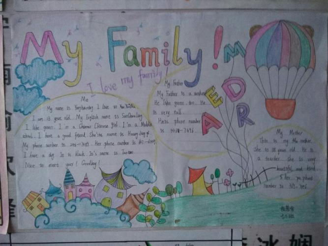 妙笔绘我家___七年级英语手抄报比赛记事