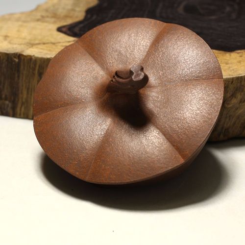 宜兴紫砂壶 吴震 全手工(780cc南瓜壶) 茶壶 明理茶艺