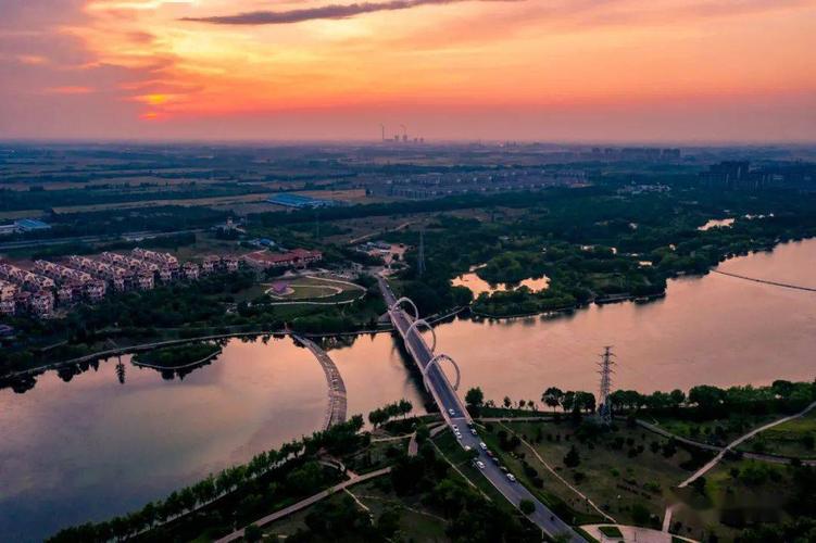 【e家讲述】济南章丘区绣源河畔的璀璨夜色