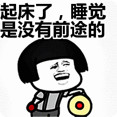起床了,睡觉是没有前途的表情包