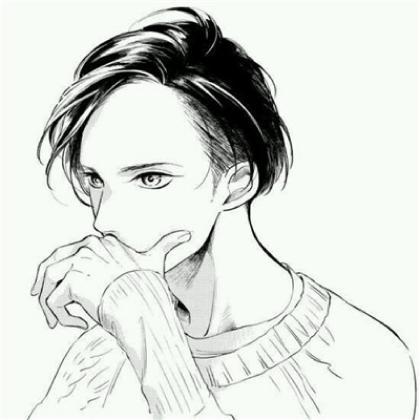 男神素描图片头像图片大全