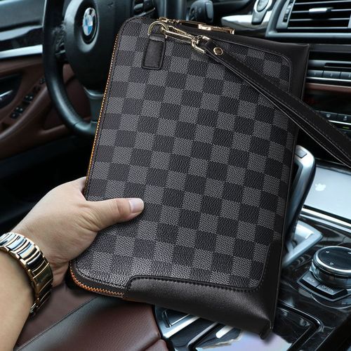 i lv d男士手包男真皮大容量手拿包商务休闲男包软皮