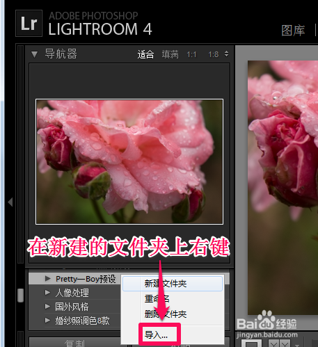 lightroom如何导入预设