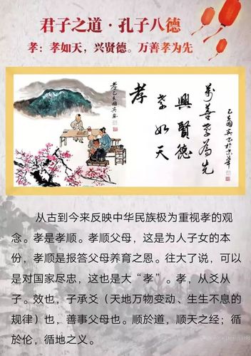 千年传承孔子八德字画孔子75代孙孔国宾大师绘画